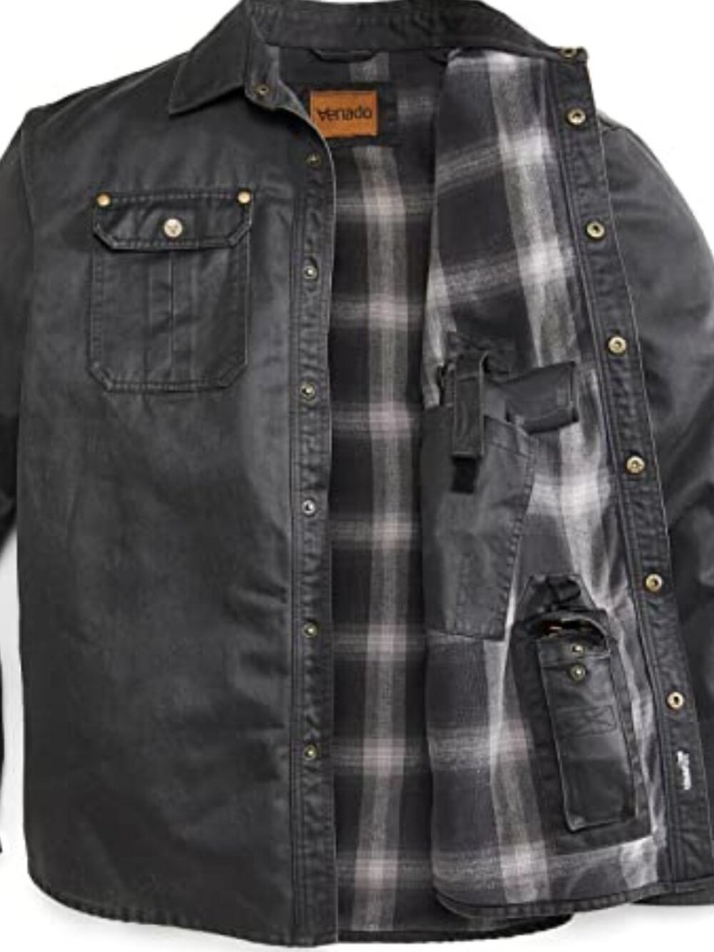 Bountyman Concealed Carry Shirt Jacket - Black | XLT